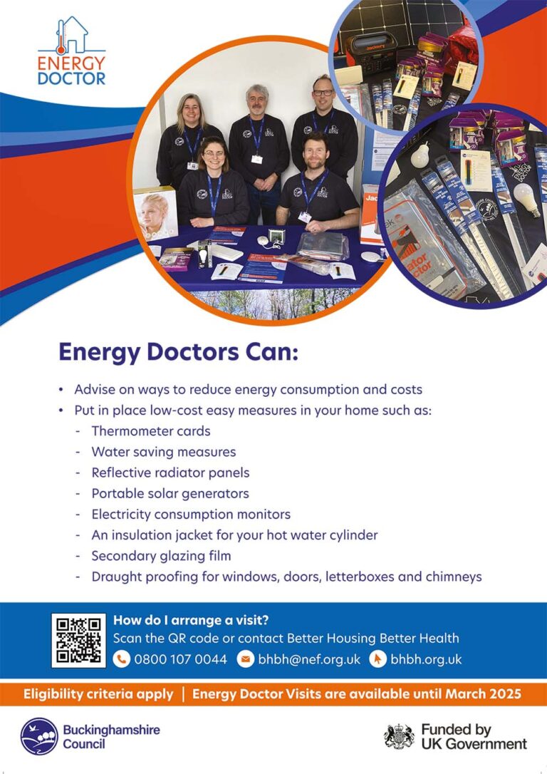 Request a free visit from an Energy Doctor - Tingewick Parish Council